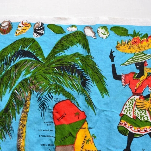 Vtg Barbados Tea  Towel - Picture 4 of 5